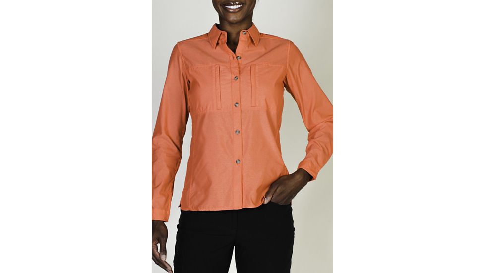 ExOfficio Dryflylite Long Sleeve Shirt - Women's-Nectar-Small