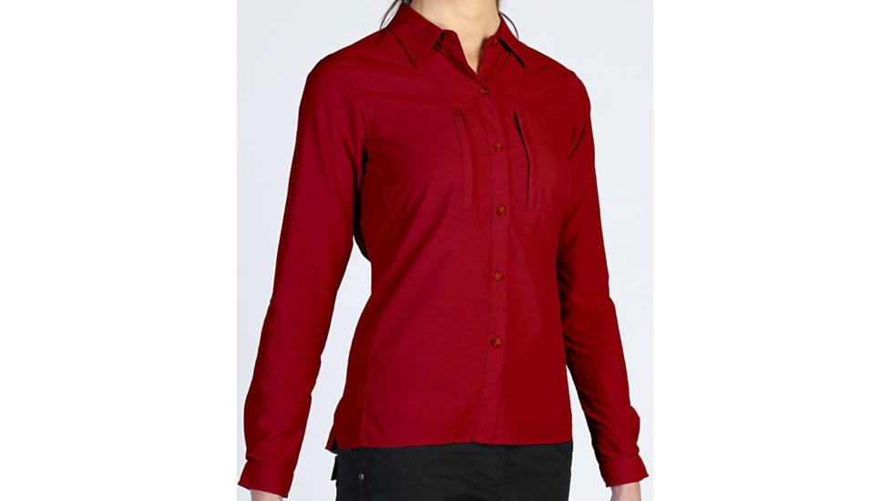 ExOfficio Dryflylite Long Sleeve Shirt - Women's-Tango-Small