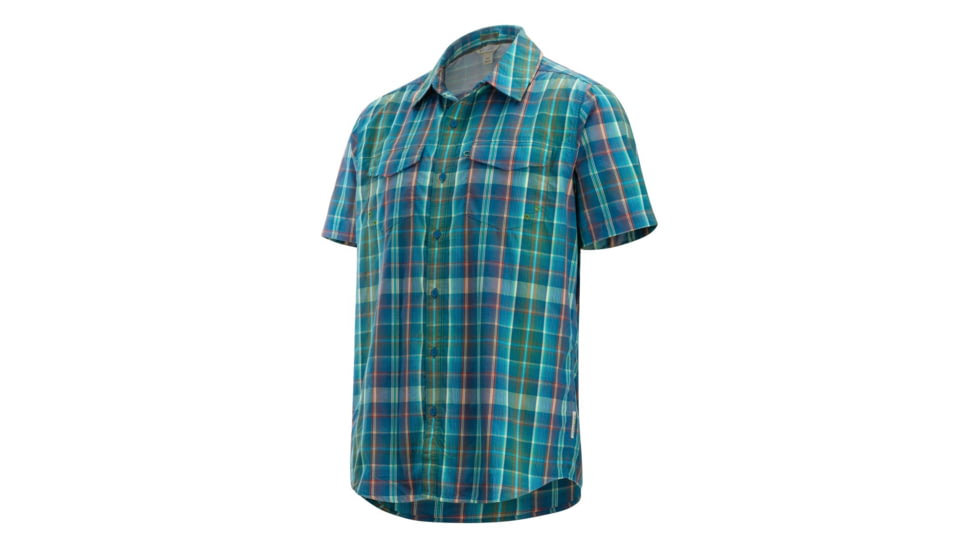 ExOfficio Estacado Short Sleeve, Deep Water, XL, 10023249-5721-XL