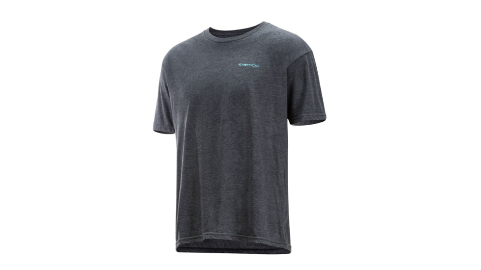 ExOfficio Excursion Short Sleeve Tee, Charcoal Heather, M, 10123274-9300-M