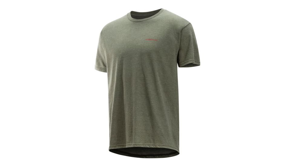 ExOfficio Excursion Short Sleeve Tee, Olive Heather, S, 10123274-6025-S
