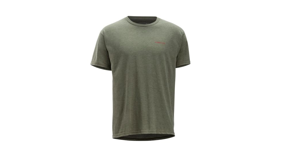 ExOfficio Excursion Short Sleeve Tee, Olive Heather, S, 10123274-6025-S