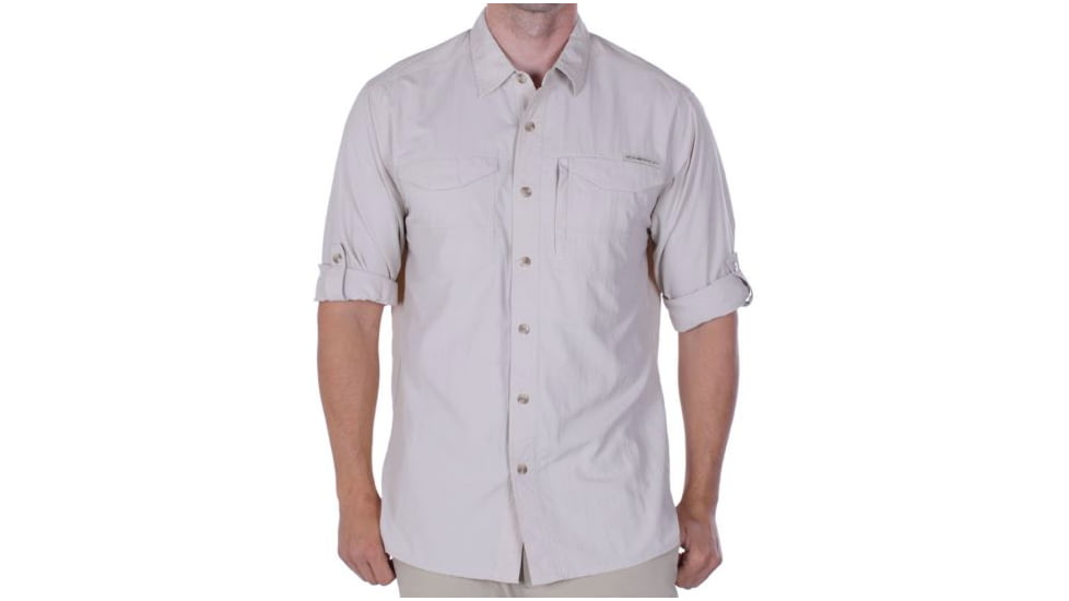 ExOfficio Geotrek'r Field Long Sleeve Shirt - Men's-Small-Bone