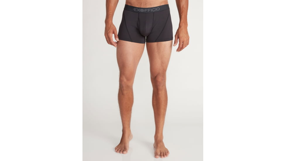 ExOfficio Give-N-Go 2.0 3in Sport Boxer Brief - Mens, Black/Black, 2XL, 12413447-9141-2XL