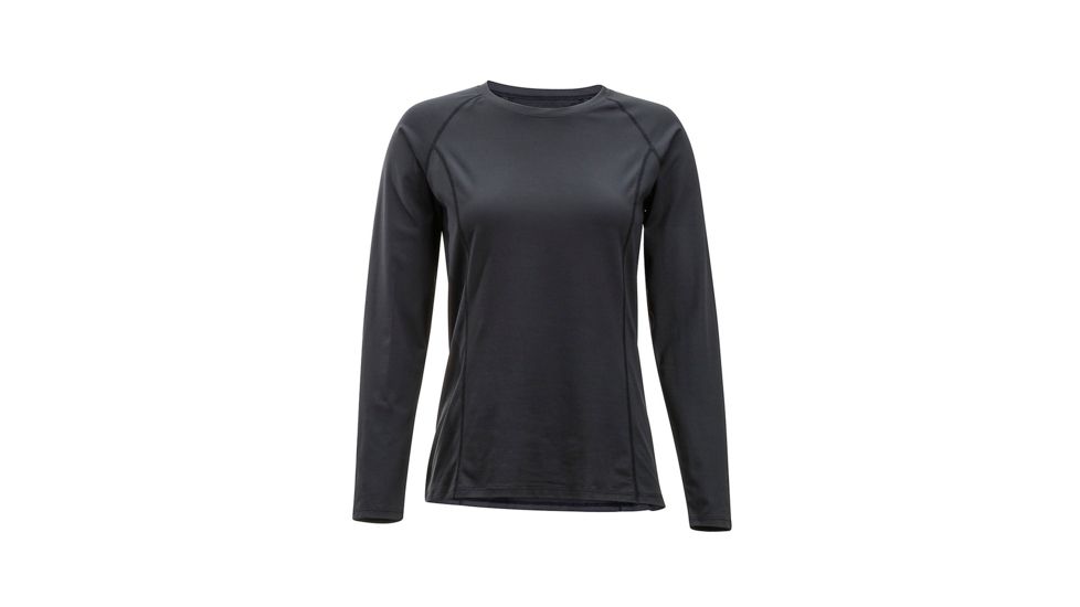 ExOfficio Give-N-Go Perf Base Layer Crew - Women's, Black, Extra Small, 2244-2973-Black-XS