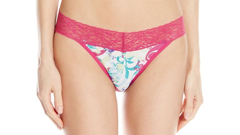 ExOfficio Give-N-Go Printed Lacy Low Rise Bikini - Women's-Fern/Multi-Large