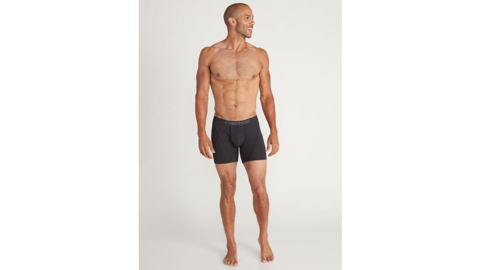 ExOfficio Give-N-Go Sport 2.0 Boxer Brief - Mens, 6in, Black/Black, 2XL, 12416718-9141-2XL