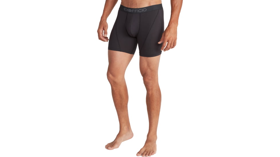 ExOfficio Give-N-Go Sport 2.0 Boxer Brief - Mens, 6in, Black/Black, 2XL, 12416718-9141-2XL