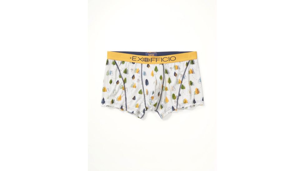ExOfficio Give-N-Go Sport Mesh 3in Boxer Brief - Mens, Happy Tree, Small, 12453041-7002-S
