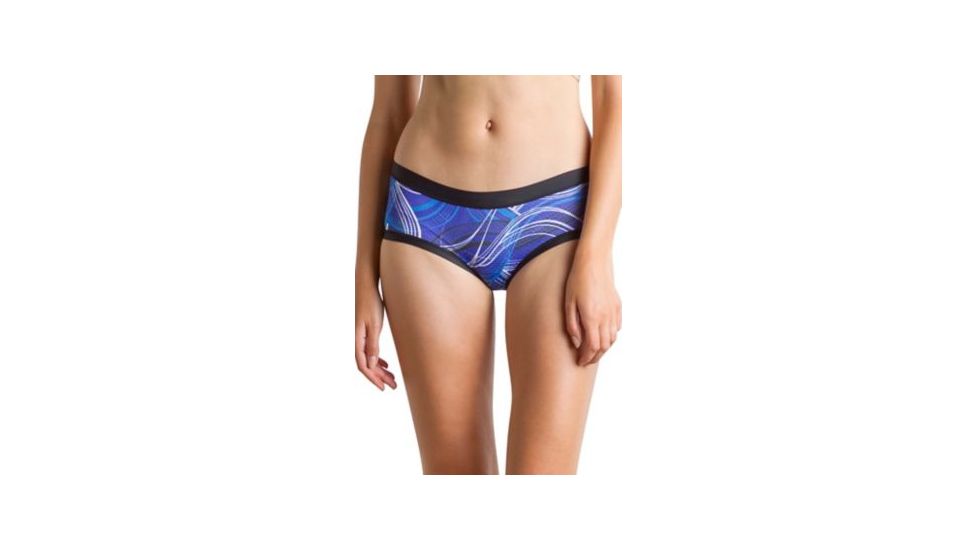 ExOfficio Give-N-Go Sport Mesh Printed Hipkini Womens, Black/Wave, XS, 22453114-7302-XS