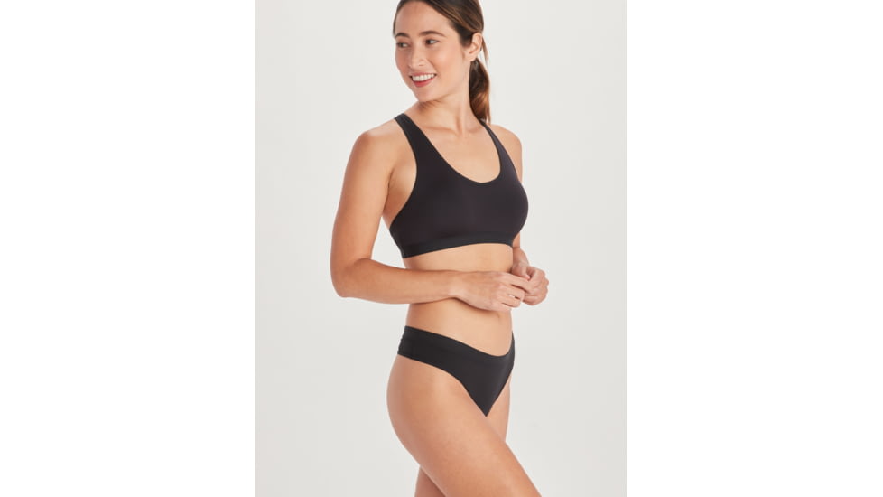 ExOfficio GNG Sport 2.0 Thong - Womens, Black, Large, 22419779-9999-L