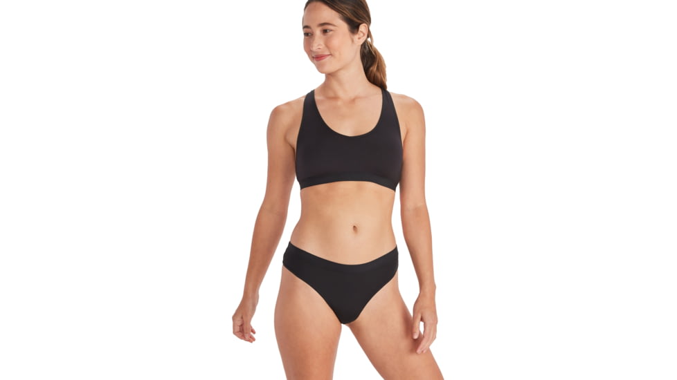ExOfficio GNG Sport 2.0 Thong - Womens, Black, Large, 22419779-9999-L