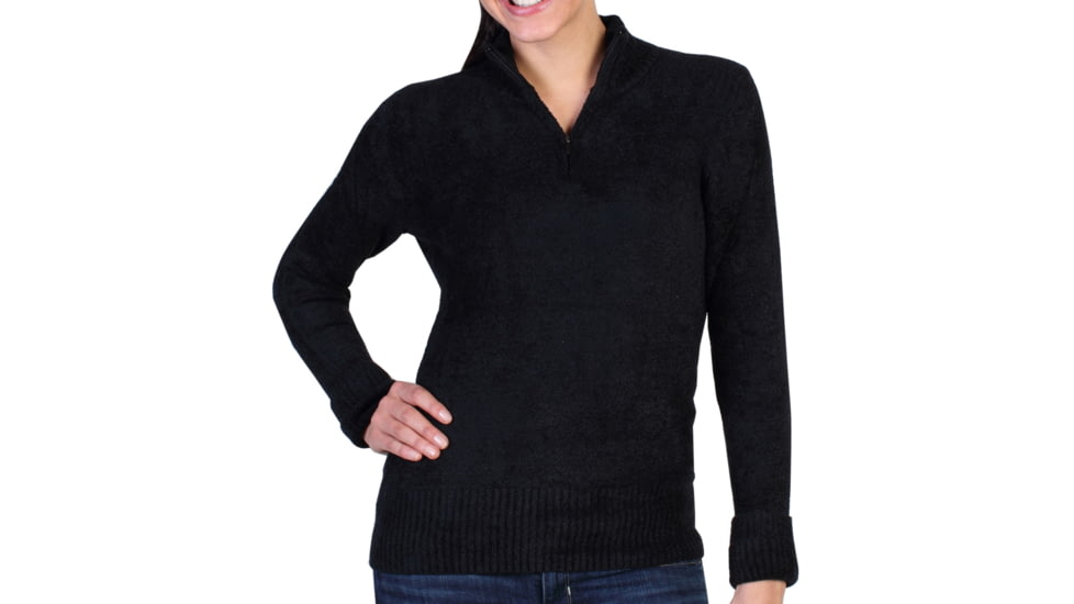 Irresistible Dolce 1/4 Zip Sweater - Womens-Black-X-Small