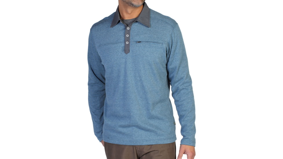 ExOfficio Javano Polo Long Sleeve Shirt - Men's -Galaxy-Medium