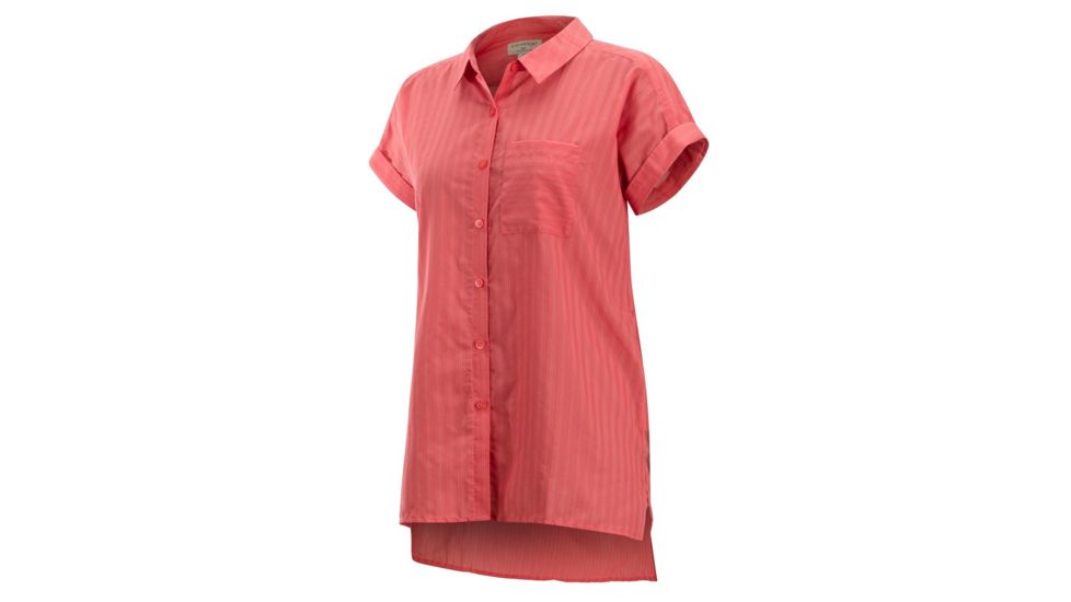 Demo, ExOfficio Lencia Short Sleeve - Women's, Spiced Coral, M, 20023097-3300-M
