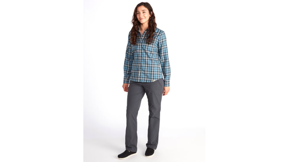 ExOfficio Madison Midweight Flannel Long Sleeve - Women's, Blue Star, Large, 2001-3358-5696-L