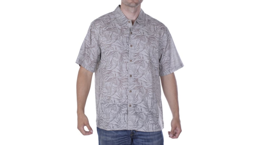 ExOfficio Next-To-Nothing Kelp Short Sleeve Shirt - Men's -Bone-Small