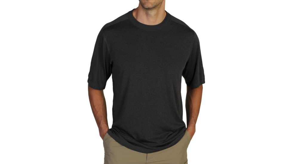 ExOfficio Nioclime Short Sleeve Shirt - Men's -Dk Charcoal-Medium
