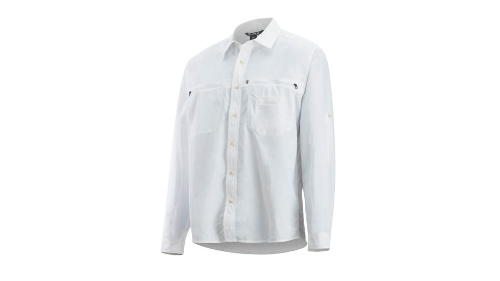 Demo, ExOfficio Reef Runner Long Sleeve, White, M, 10013344-1000-M