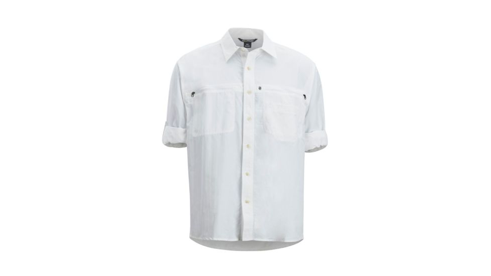 Demo, ExOfficio Reef Runner Long Sleeve, White, M, 10013344-1000-M