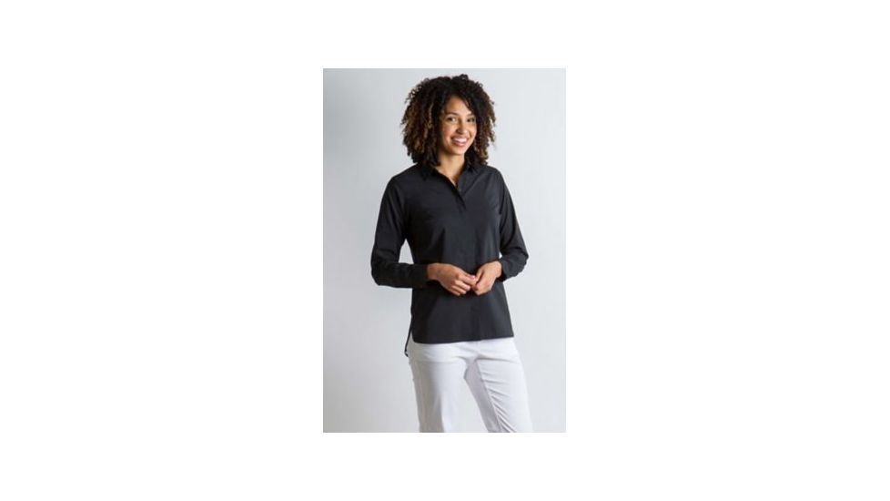 ExOfficio Sofia Long Sleeve Shirt Women's, Black, S 20013074-9999_S