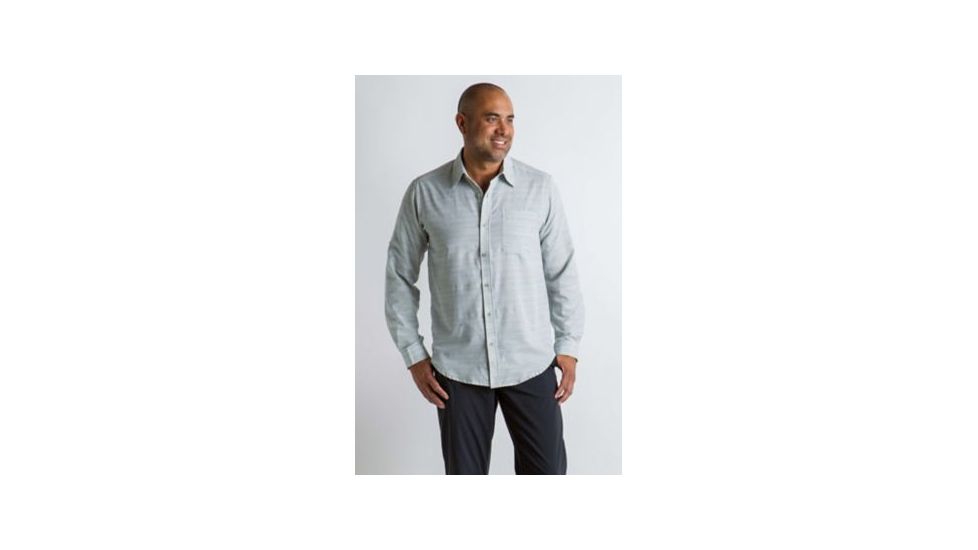 ExOfficio Soft Cool Avalon Long Sleeve Shirt Men's, Sage Gray, S 10013024-9214_S
