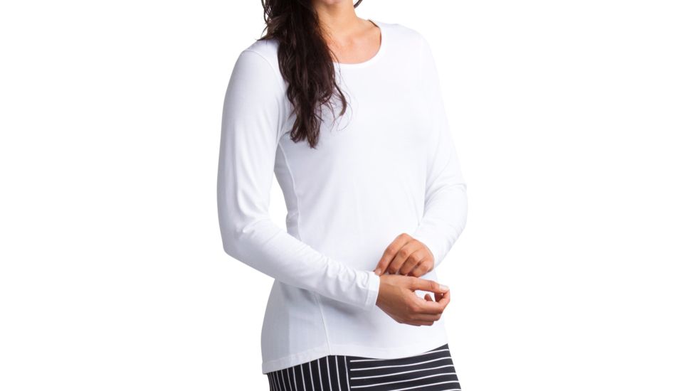 ExOfficio Sol Cool Bateau Long Sleeve - Women's-White-Medium