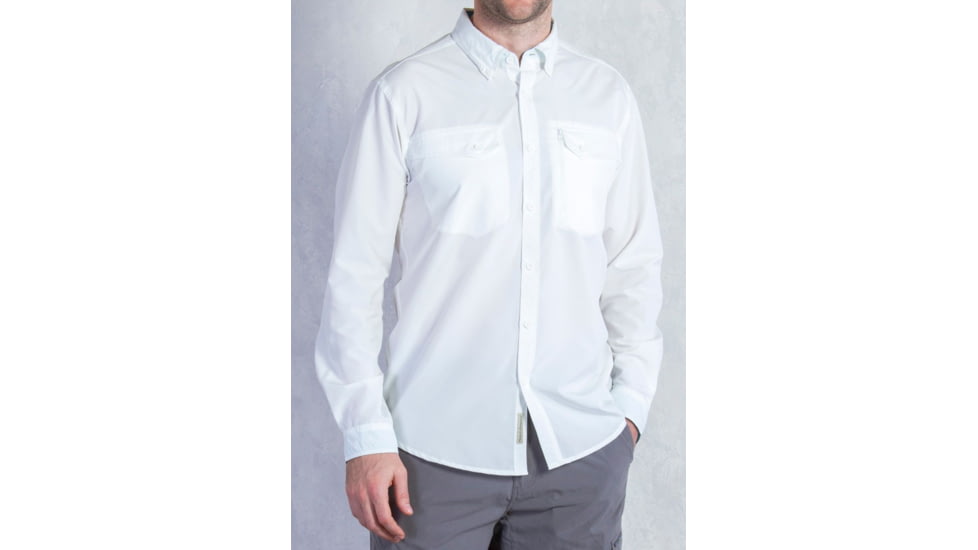 ExOfficio Sol Cool Cryogen Long Sleeve Shirt - Men's-Crystal-Small