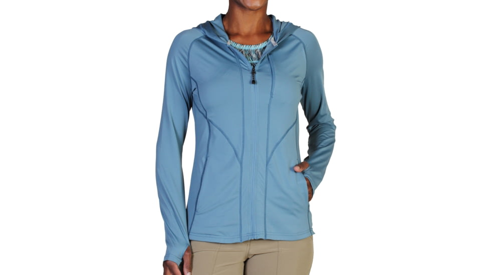 ExOfficio Sol Cool Hooded Zippy - Womens-Dusk-Small