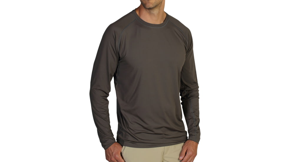 Sol Cool Long Sleeve Shirt - Mens-Cigar-Small