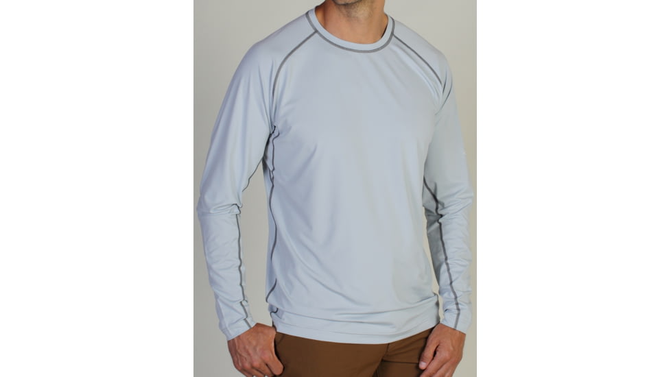 ExOfficio Sol Cool Long Sleeve Shirt - Mens-Oyster-Large