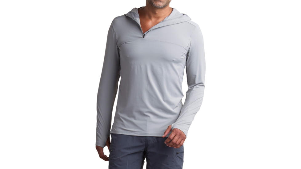 ExOfficio Sol Cool Performance Hoody - Men's-Cement-Large