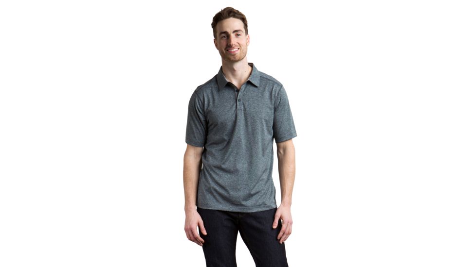 ExOfficio Sol Cool Signature Polo - Mens, Carbon, Small, 10122865-9703-S