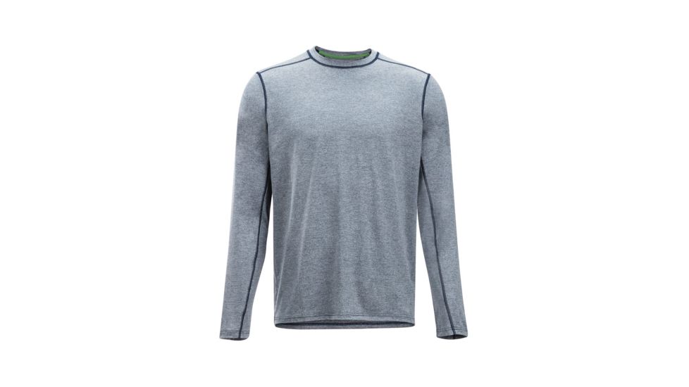 ExOfficio Sol Cool Sun Crew Long Sleeve, Navy, L, 10113127-5600-L