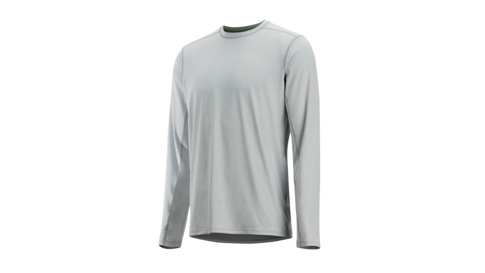 Demo, ExOfficio Sol Cool Sun Crew Long Sleeve, Oyster, M, 10113127-9210-M