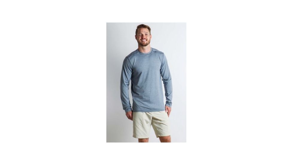 ExOfficio Sol Cool Sun Crew Long Sleeve Shirt Men's, Indigowash, L 10113127-5990_L
