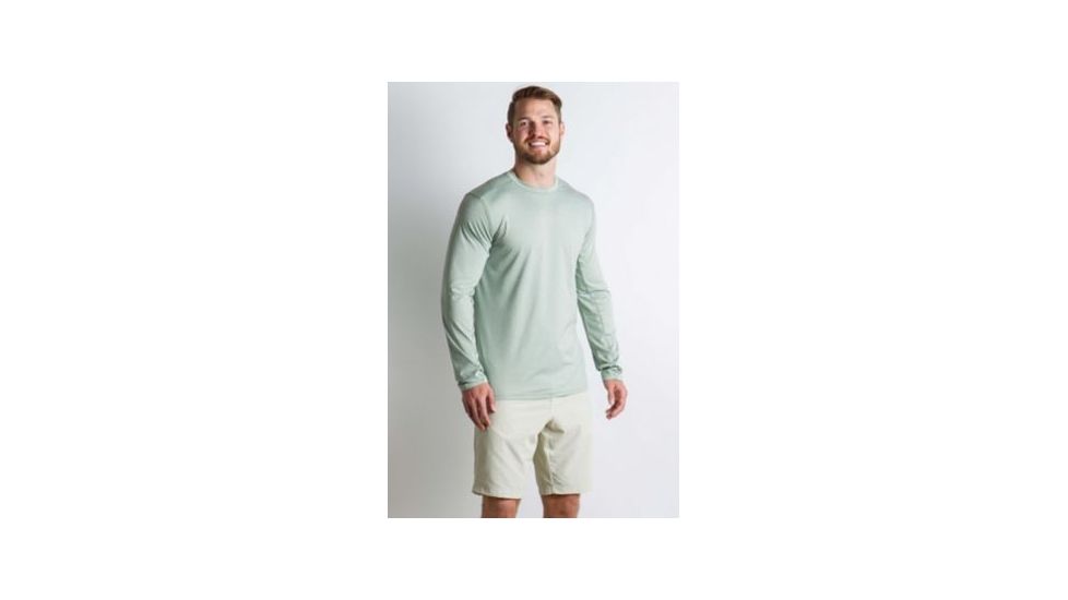 ExOfficio Sol Cool Sun Crew Long Sleeve Shirt Men's, Dusty Sage, M 10113127-6800_M