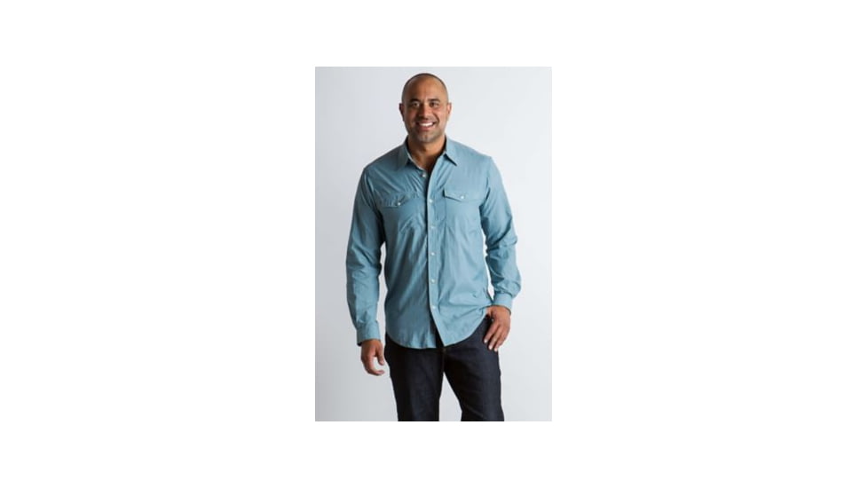 ExOfficio Syros Long Sleeve Shirt Men's, Citadel, S 10013027-5027_S