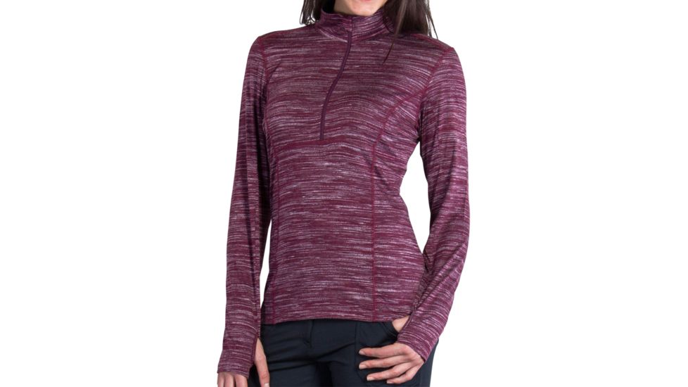 ExOfficio Terma 1/4 Zip - Women's-Brandy Heather-Small