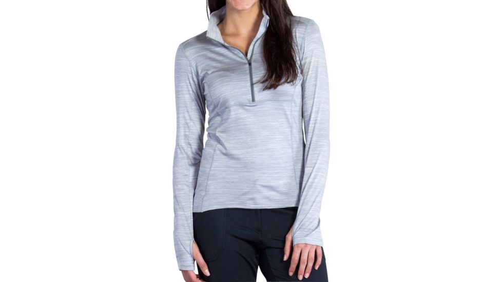 ExOfficio Terma 1/4 Zip - Women's-Grey Heather-Large