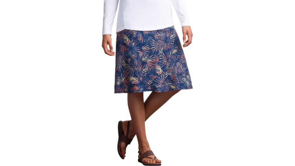 ExOfficio Wanderlux Convertible Print Skirt - Women's-Indigo-Small