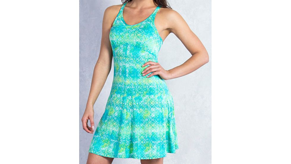 ExOfficio Wanderlux Print Tank Dress - Women's-Deep Sea Print-X-Small