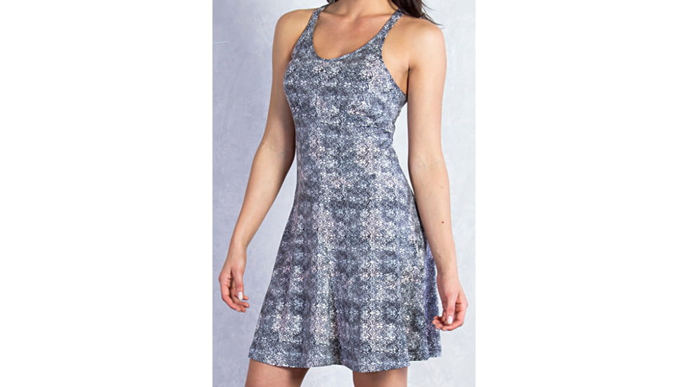 ExOfficio Wanderlux Print Tank Dress - Women's-Dk Pebble Print-Large