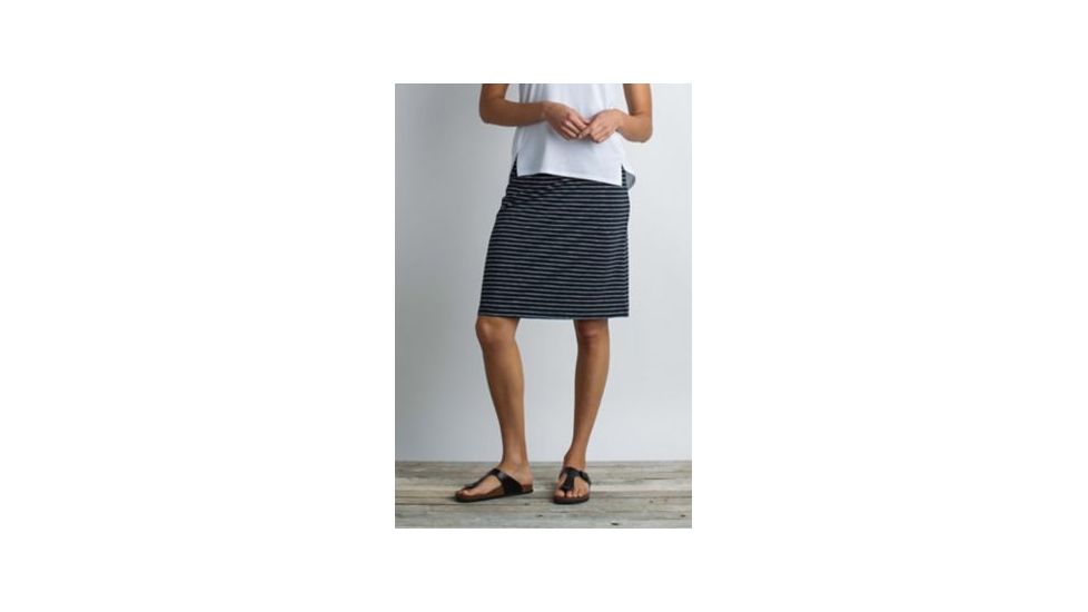 ExOfficio Wanderlux Stripe Convertible Skirt Women's, Black, XS 20623166-9999_XS