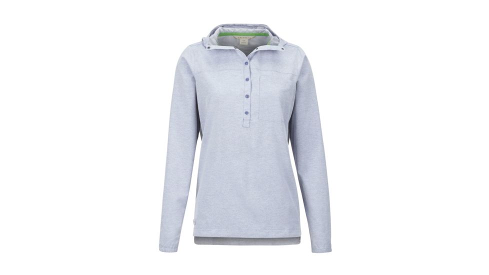 ExOfficio Wimico Hoody - Women's, Blue Heron Heather, S, 20013317-5153-S