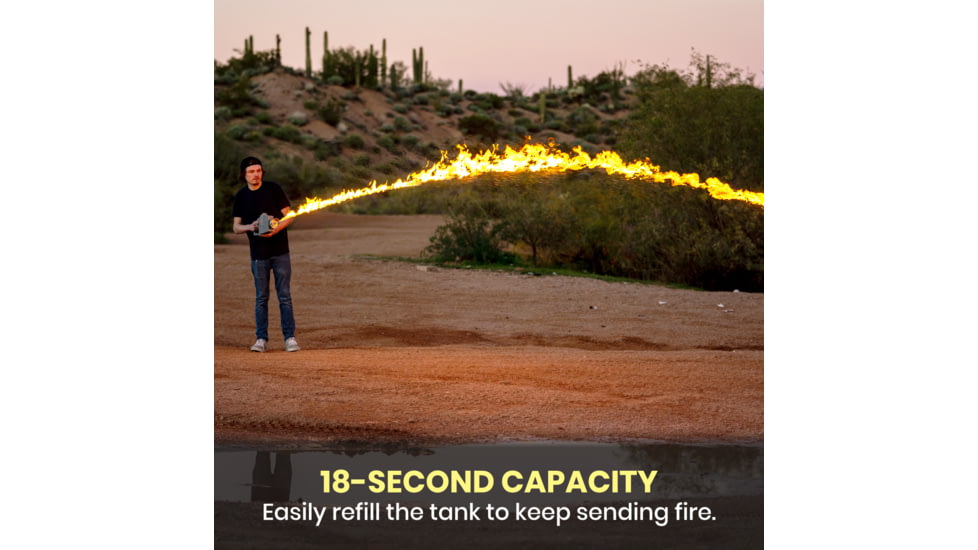 Exothermic Pulsefire Compact Flamethrower, Mirror Silver, PF-COMPACT