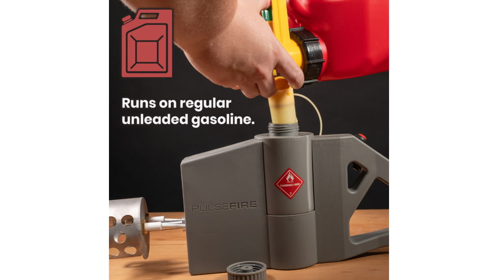 Exothermic Pulsefire Compact Flamethrower, Mirror Silver, PF-COMPACT