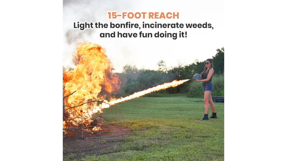 Exothermic Pulsefire Compact Flamethrower, Mirror Silver, PF-COMPACT