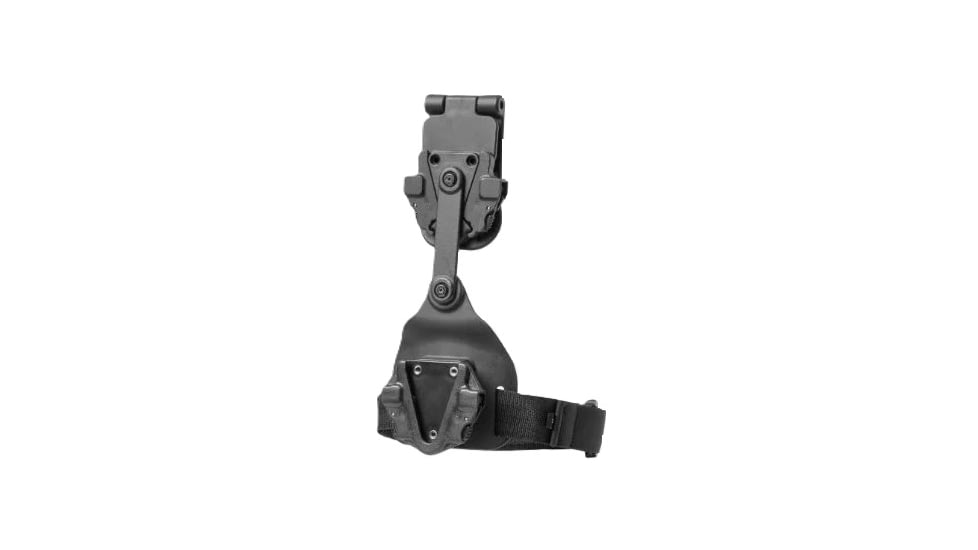 Alien Gear Holsters Rapid Force Expansion Swivel Drop Leg Holster With Locking Belt Slide w/ Standard Strap w/Standard Buckle w/Bag Packaging, Matte Black, RFX-SD-BK-LBS-S-LK-B