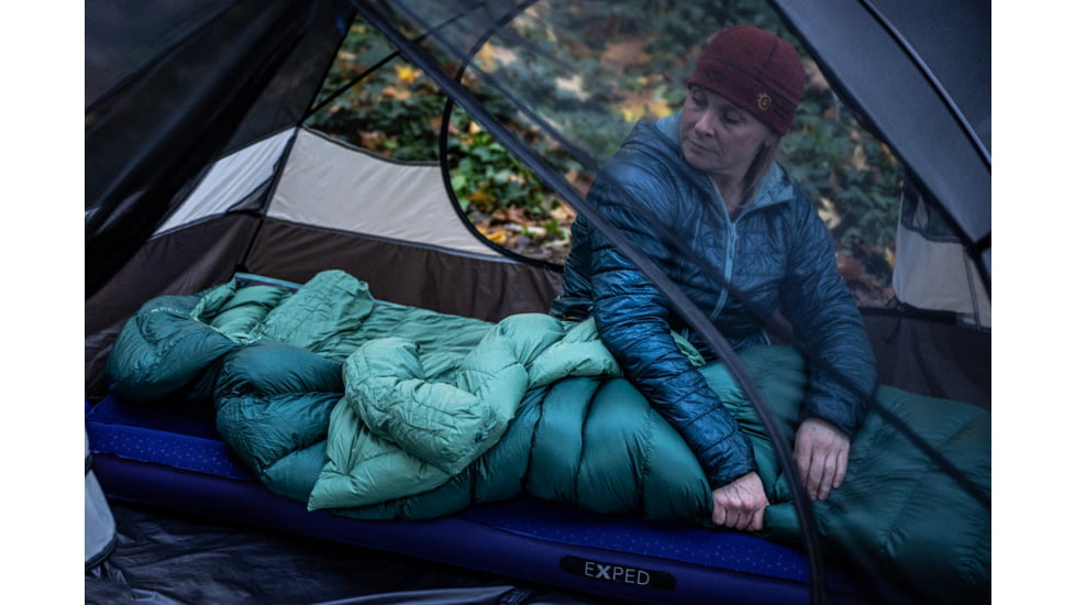 Exped Comfort -10C 15F Sleeping Bag, Left, Cypress, Medium, 7640277842755